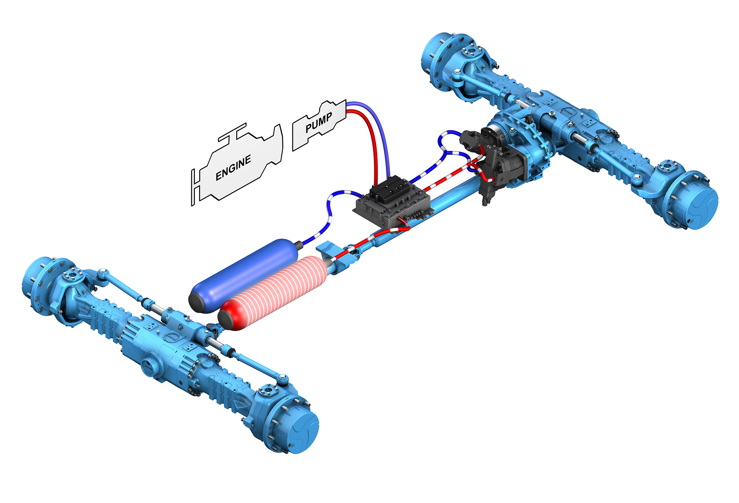 Dana Spicer PowerBoost hydraulic-hybrid system