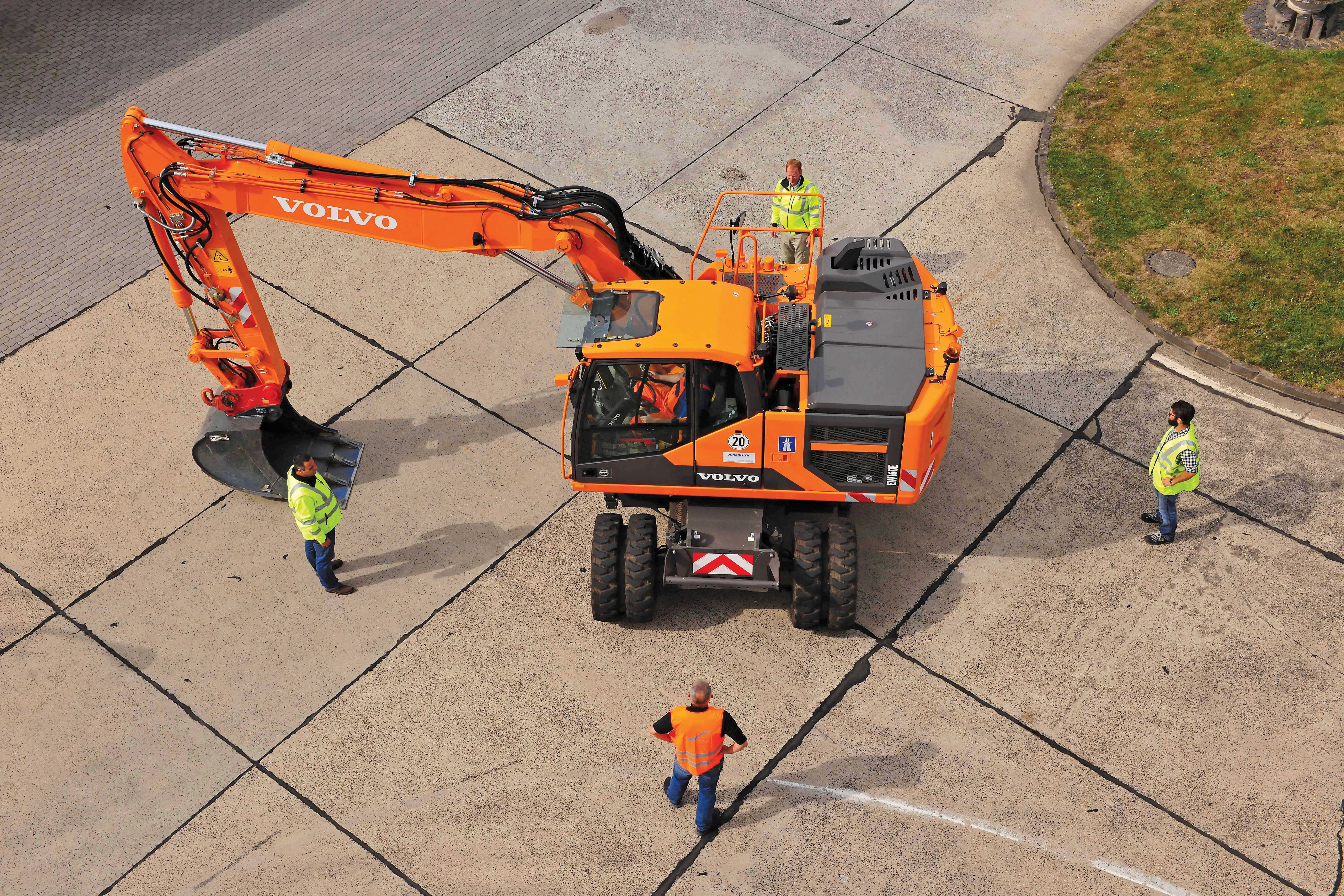 Volvo CE EW160E wheeled excavator