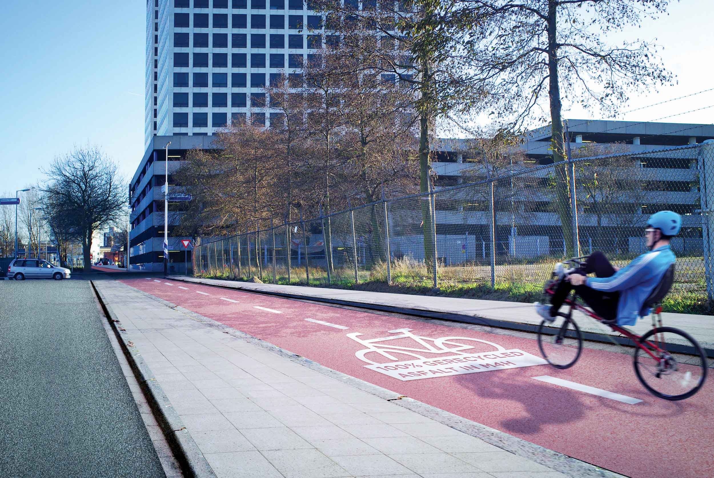 Rotterdam features recycled asphalt 