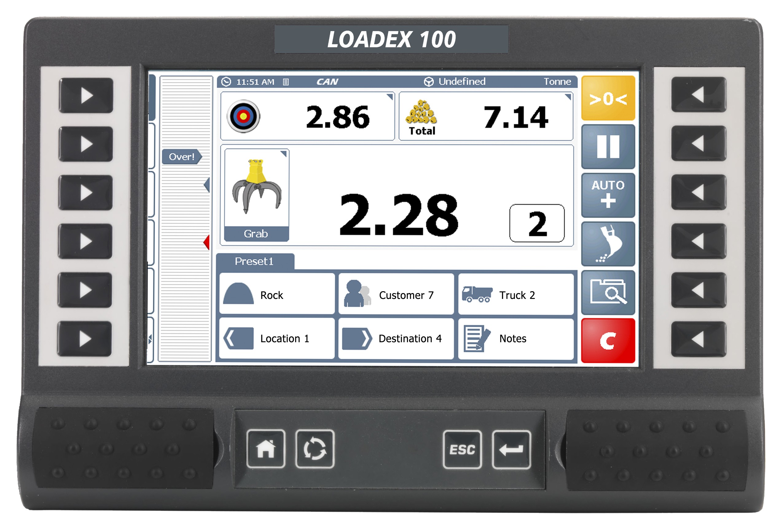 RDS Technology Loadex100 excavator weighing system 