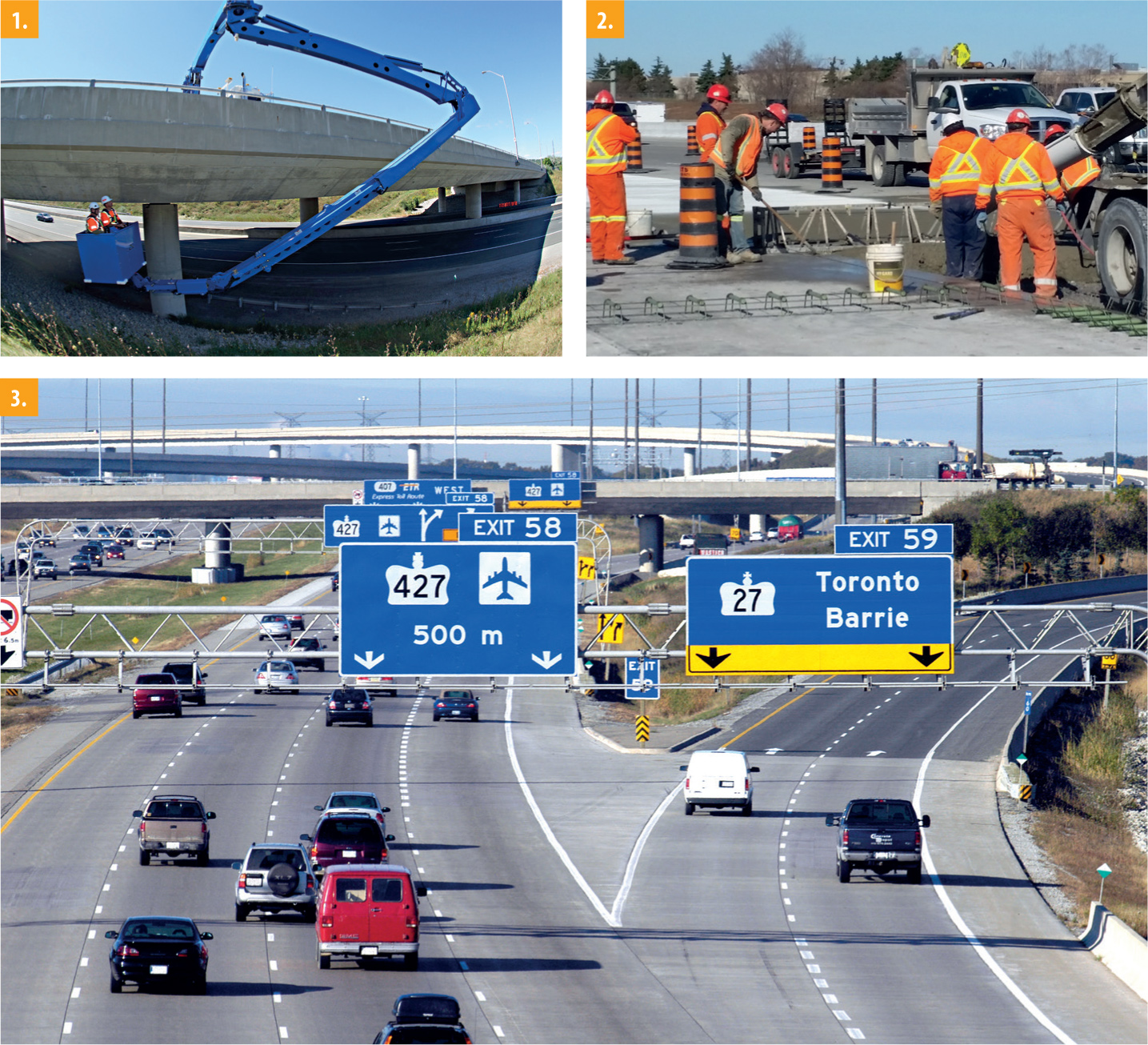 Construction of Highway 407 