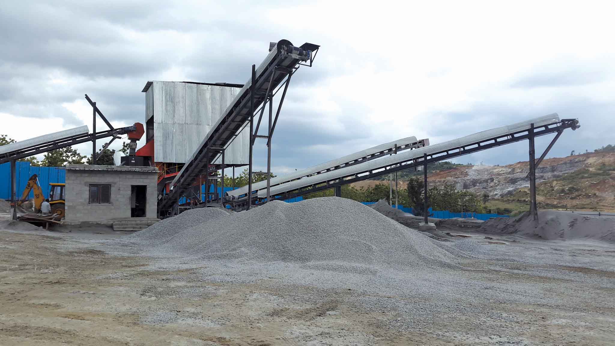 Indian quarry, crushing system