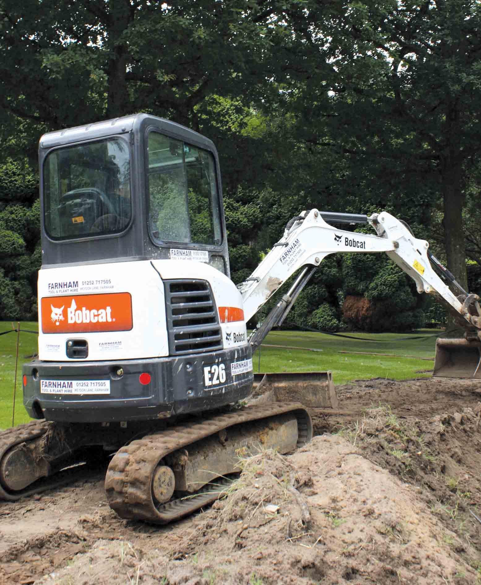 Bobcat E26 mini excavator 