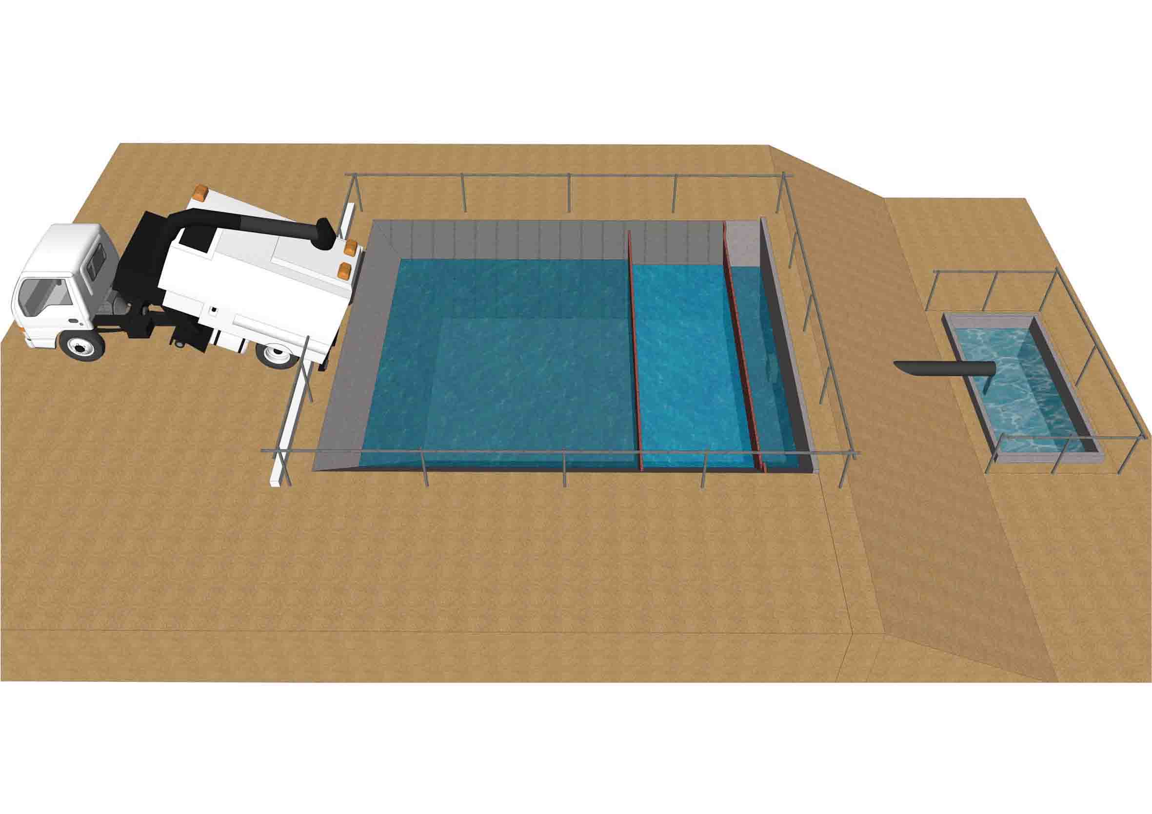 Schematic of the water treatment facility