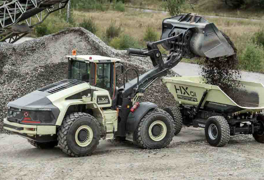 Volvo CE HX1 autonomous, battery-electric, load carrier 