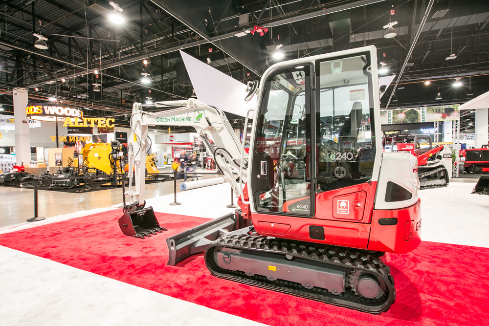 Takeuchi’s battery-powered e240 excavator