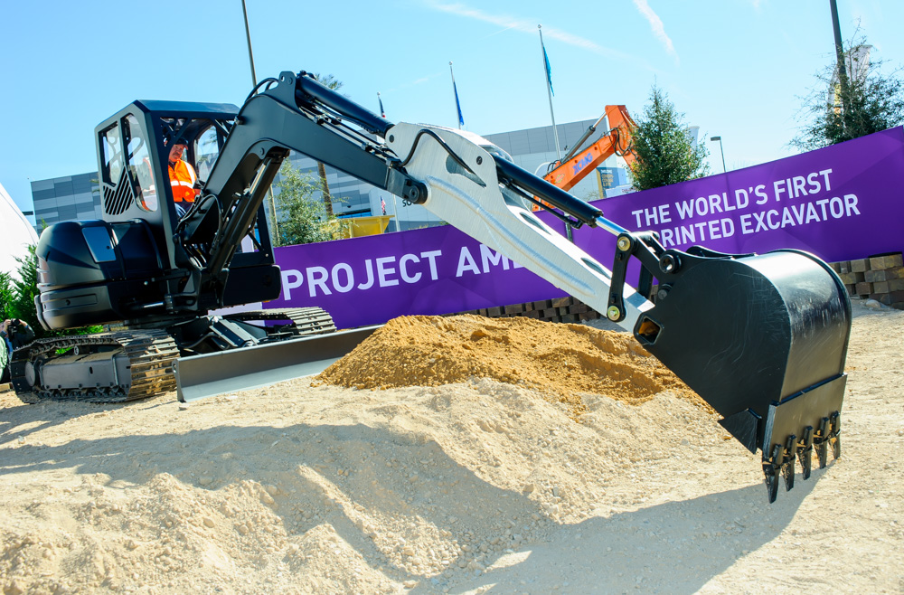 3D printed excavator