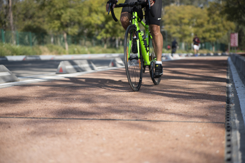 Amanco Wavin supervised installation of the PlasticRoad bicycle path in Mexico City's Chapultepec Forest - Bosque de Chapultepec