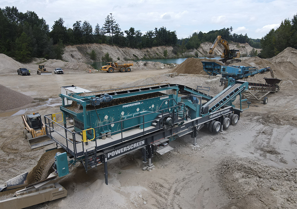 Powerscreen’s wheeled gladiator and Titan models offer mobility