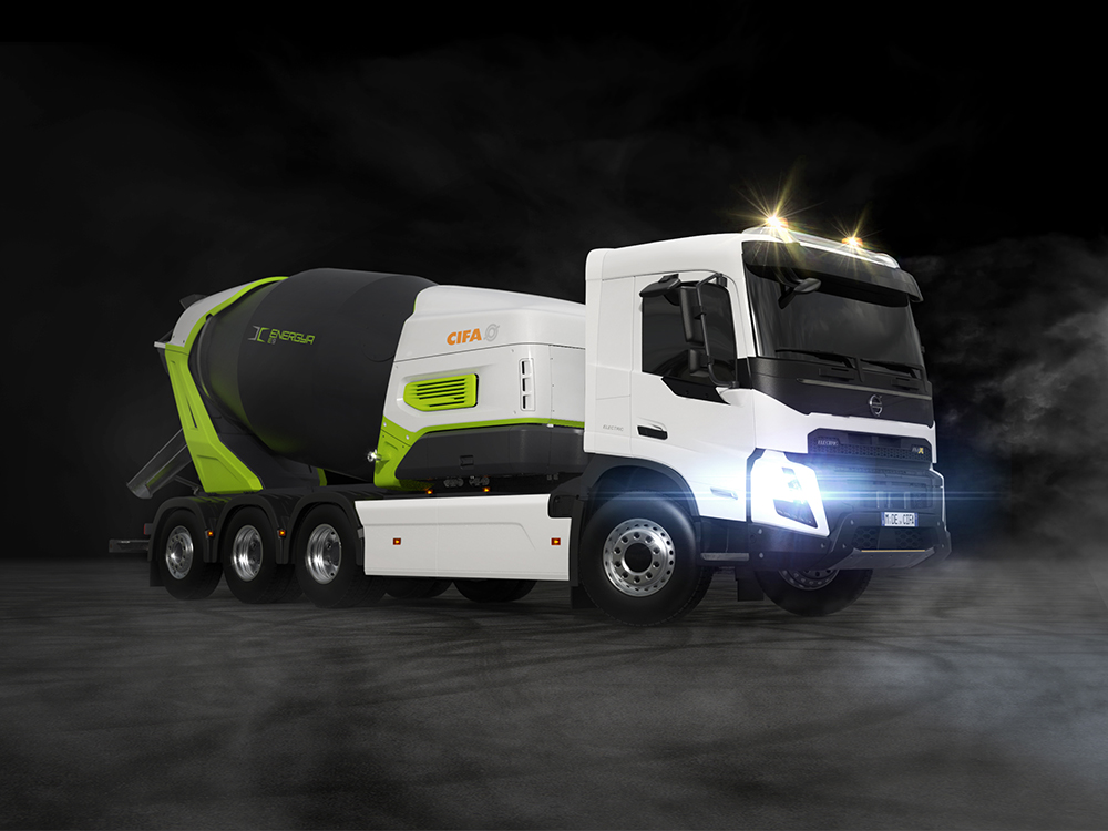 Full-electric: CIFA’s Energya Mixer on Volvo’s BEV Truck | Global Highways