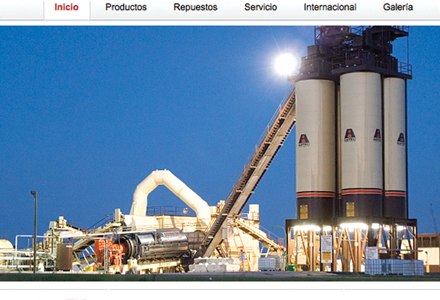 Astec website page