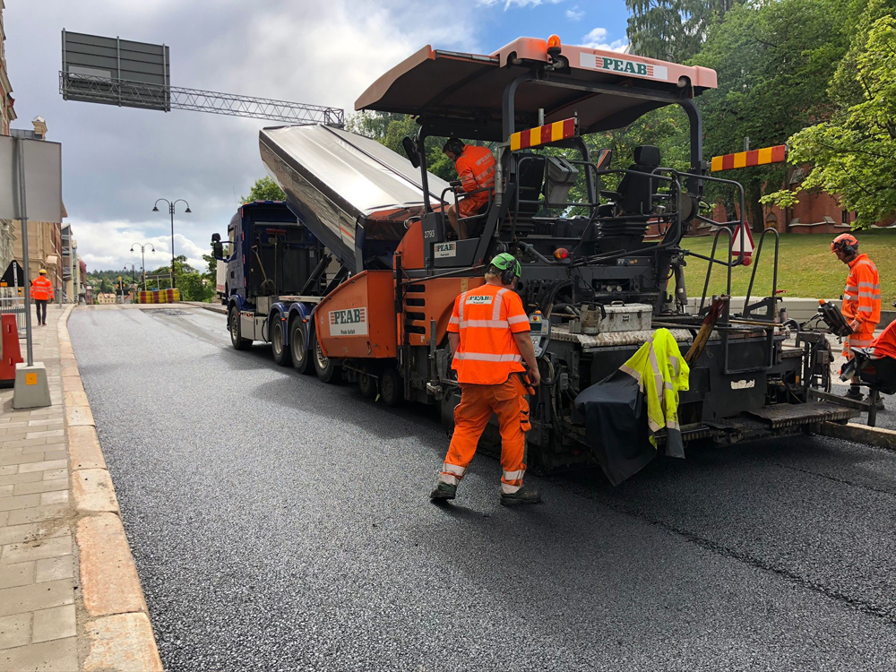 The road featuring lignin was laid in Northern Sweden by PEAB