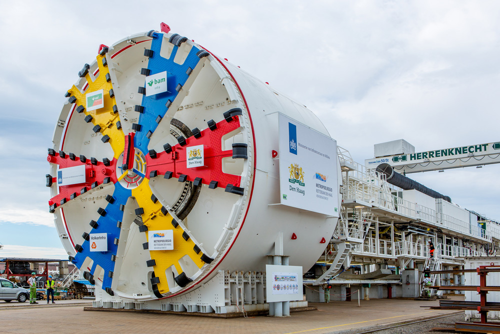 The massive Herrenknecht TBM was named the Catherina-Amalia, after the Dutch princess in line to be the next Queen