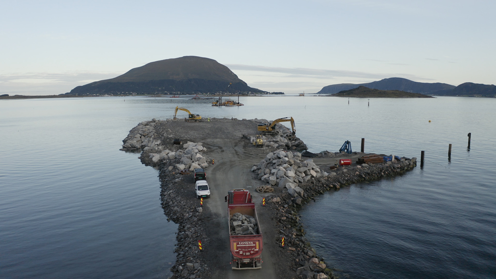 A new causeway forms an integral part of the new road link