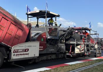 Repaving an F1 racing circuit