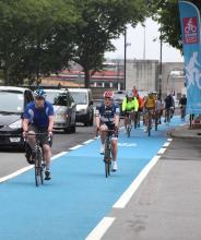 Coloured cycle lanes 