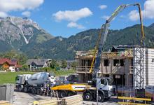 Liebherr truck-mounted concrete pump 