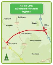 A5-M1 link road, Dunstable Northen Bypass 