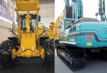 XCMG wheeled loader and Sunward hybrid excavator 