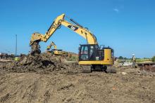 Caterpillar’s short tailswing excavator 