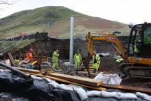 WH Barriers Cumbria Damaged road