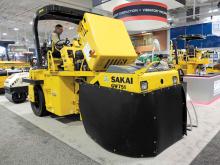 Sakai’s rubber tyred compactor 