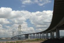 Osman Gazi Bridge spanning the Sea of Marmara 