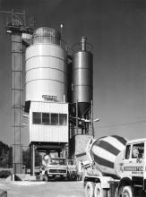 Liebherr truck mixers on site at Transbeton in the 1960s