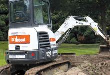 Bobcat mini excavator 