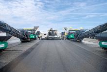 Vögele’s machines high-tech asphalt paving