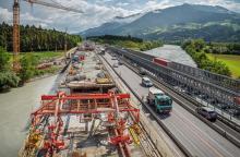 The 235m Terfener Innbrücke carries the A12 motorway over the Inn River in Austria’s Tyrolian Inntal Valley   