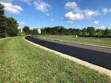 Sustainable roadway paved using a high-RAP mix dosed with ReLIXER rejuvenator