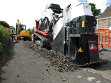 Takeuchi machine with Simex attachments