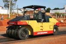 Dynapac rubber tyred asphalt finisher