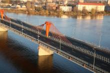 Pylons on Riga's Southern Bridge