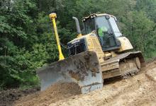 Caterpillar dozer working