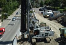 Liebherr rotary piling rig