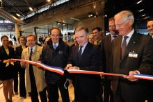 Bernard Accoyer French National Assembly cutting the ribbon