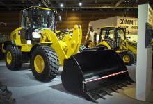 Cat 938K wheeled loader, live at INTERMAT 2012