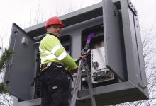 engineer working on Elektra box