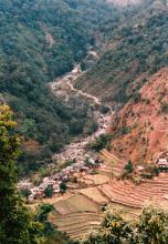 road in Kathmandu valley