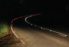 An Astucia SolarLite road stud installation is part of a safety system on "the most improved UK road"