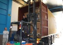 Staff at Nuremburg Logistics Centre prepare a Dachser delivery for Sima