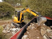 JCB moving aggregate