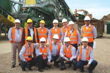 CDE/Sandvik delegation and customers at a CDE open week at the Sheehan Group in Oxford, UK