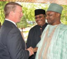 Patrick Sankey and Nigerian vice president Namadi Sambo