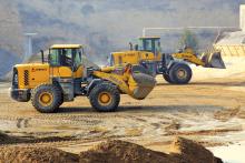 SDLG wheeled loaders helping chinese concrete producer