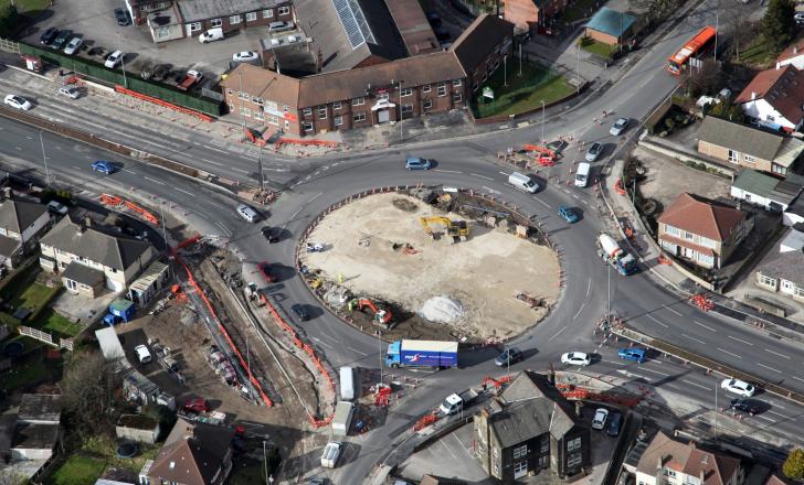 Thornbury Barracks roundabout