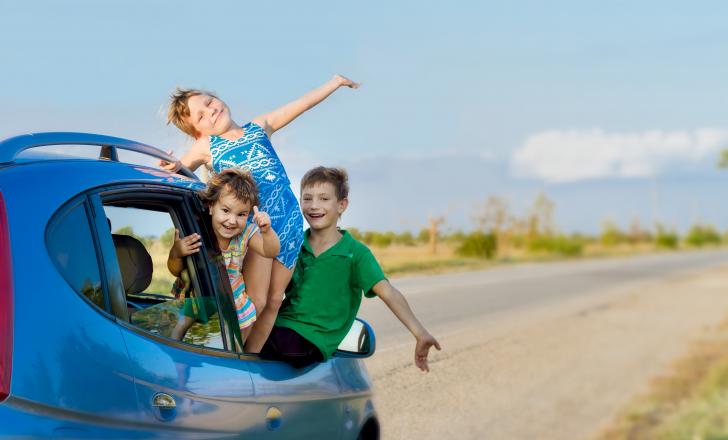 kids in a car