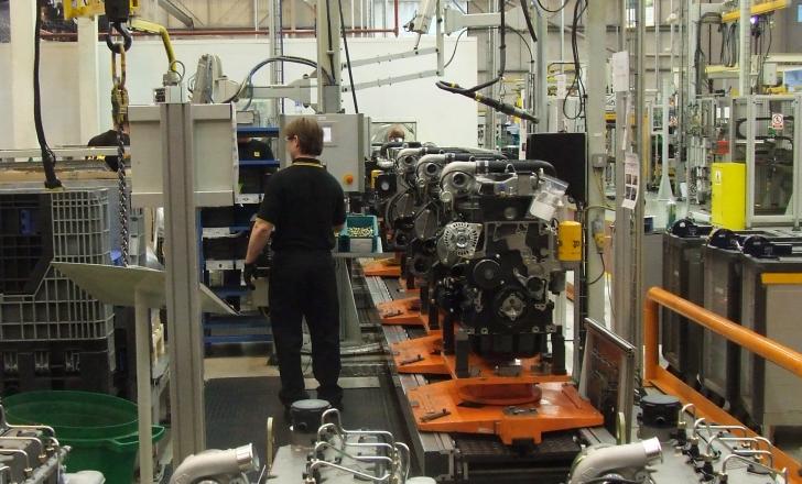 UK machinery output slips